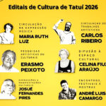 Seis novos editais culturais de Tatuí somam R$ 1,1 milhão