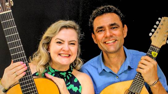 Duo Retratos faz show de música popular no CEU das Artes de Tatuí neste dia 13